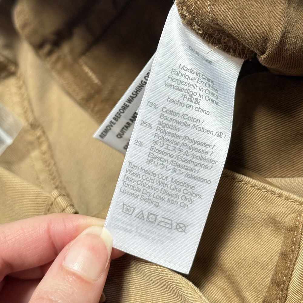 NWT Madewell Chino Shorts Men 35 Khaki Beige Coolmax Stretch Flex 7" Inseam 35x7 - Picture 5 of 11